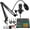 Black+Boom Arm and Headphones, variant on BM-800 Podcast Microphone Bundle with Tripod Stand, Podcast Equipment Bundle with M6 Live Sound Card, Studio equipment for Streaming Broadcast,Gaming,Recording,Singing,Tiktok,YouTube