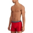 thumbnail image 3 of POLO RALPH LAUREN Mens Classic Fit Cotton Boxer Briefs, 3-pack, White/Navy/Red, Medium, 3 of 3