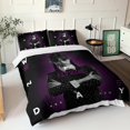 thumbnail image 2 of Children's Boys' Bedding Set - Wednesday Addams Pattern in Microfibre Printed in Pieces - with Duvet Cover and Double Pillowcase, 2 of 5