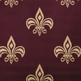 thumbnail image 2 of Simply Daisy 14" x 20" Fleur de Lis Decorative Throw Pillow, Pomegranate, 2 of 3