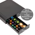 thumbnail image 4 of Mind Reader Coffee Pod Organizer, Compatible with 18 Vertuoline (7.77 fl oz) or 72 Original Nespresso (1.35 fl oz) capsules, Plastic, Black, 4 of 7
