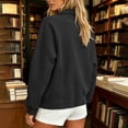 thumbnail image 7 of WRFWUL Womens Full Zip Up Track Jacket Lightweight Collared No Hood Long Sleeve Athletic Sweatshirt Fall Winter Trendy Track Jackets with Pockets, 7 of 7
