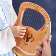 thumbnail image 4 of OULII Harp Tuning Hammer Lyre Inner Four-Corner Steel Tool for Music Practice 1Set, 4 of 7