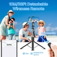 thumbnail image 3 of BN-LINK 67" Tripod for iPhone with 2 Filling Lights, 360°Rotating Extendable Selfie Stick for iPhone with Remote and Phone Holder, Phone Tripod Stand Compatible with iPhone Android, Camera, 3 of 9
