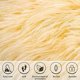 thumbnail image 3 of Nvzi Funda de piel de oveja sintética beige para silla, cojín para asiento, alfombra súper suave para sala de estar, dormitorio, sofá (1,6 pies x 1,6 pies cuadrados), 3 of 5