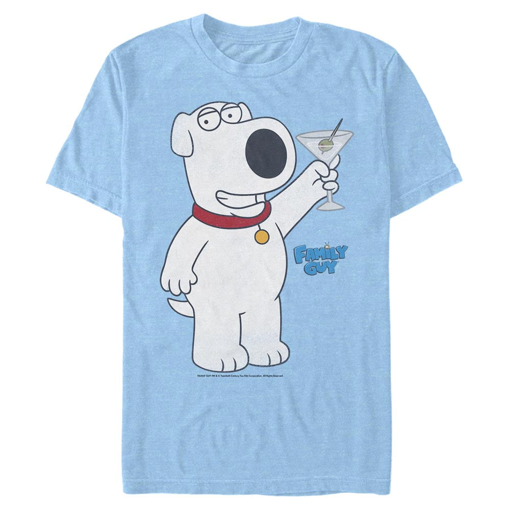 Family Guy Men's Family Guy Classy Brian Martini Drinker TShirt