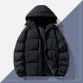 thumbnail image 4 of Christmas Clearance Ofreoo Men's Stitching Drawstring Hooded Slim Fashion Jacket Coat Outwear, 4 of 6