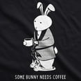 thumbnail image 2 of Womens Some Bunny Needs Coffee T Shirt Cute Easter Faith Sarcastic Girls Tee Womens Graphic Tees, 2 of 9
