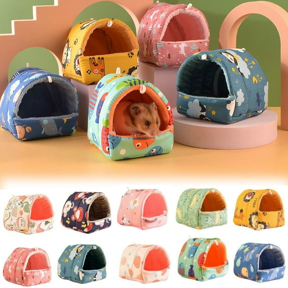 Guinea Pig Bed Cave, Small Pet Animals Bed Dutch Pig Hamster Nest Hedgehog Rat Chinchilla Guinea Habitat Mini House