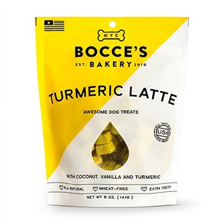 UPC: 0857155007220 | Bocce S Bakery Turmeric Latte Biscuits Bag Dog Treat 5 Oz