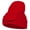 Red, variant on Skeleton Mouth Embroidered Long Beanie - Orange OSFM