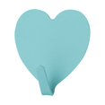 thumbnail image 5 of Ganchos de pared decorativos en forma de corazón, gancho para abrigos con llaves de acero inoxidable, gancho para colgar toallas autoadhesivo, pared adhesiva fuerte, 5 uds., 5 of 5