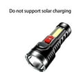 thumbnail image 2 of Outdoors USB Rechargeable Torch Solar Rechargeable Power Display Lamp Handheld Camping Lantern Hiking Flashlight, 2 of 5