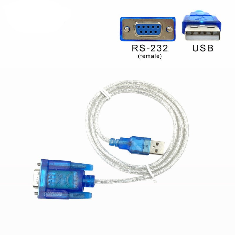 US CH340 DB9 RS232 Serial Port to USB 9 Pin Converter Adapter Windows 7