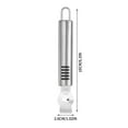 thumbnail image 3 of Stainless Steel, Lemon Zester tool, Lemon Zester Grater, Zester Grater with Handle, Grater with Handle, Stainless Steel Kitchen Utensils, Sturdy Ergonomic Kitchen Implement with, 3 of 5
