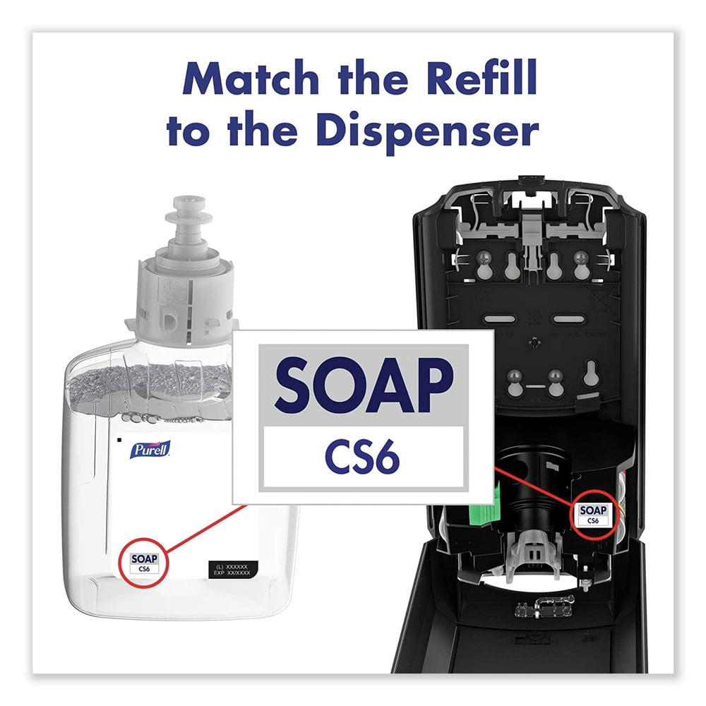 1200 ml Fragrance-Free HEALTHY SOAP Mild Foam for CS6 Dispensers (2/Carton)