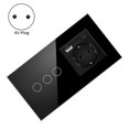 thumbnail image 4 of 16A Wall Power Socket Touch Sensor Switch Europe Russia Spain Germany Crystal Glass Panel Home Impro, 4 of 5