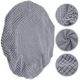 thumbnail image 6 of TOYMYTOY 1Pc Dark Grey Polyester Round Chair Cover Elastic Slipcover for Home Use, 6 of 6