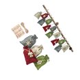 thumbnail image 1 of Guardoinrt 24 Pieces Christmas Drawstring Bag Set Small Size Interesting DIY Wrapping Pouch Prop Exquisite Gift Bags Party Supplies, 1 of 6