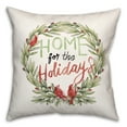 thumbnail image 2 of Creative Products Cardinal Wreath 16 x 16 Spun Poly Pillow, 2 of 3