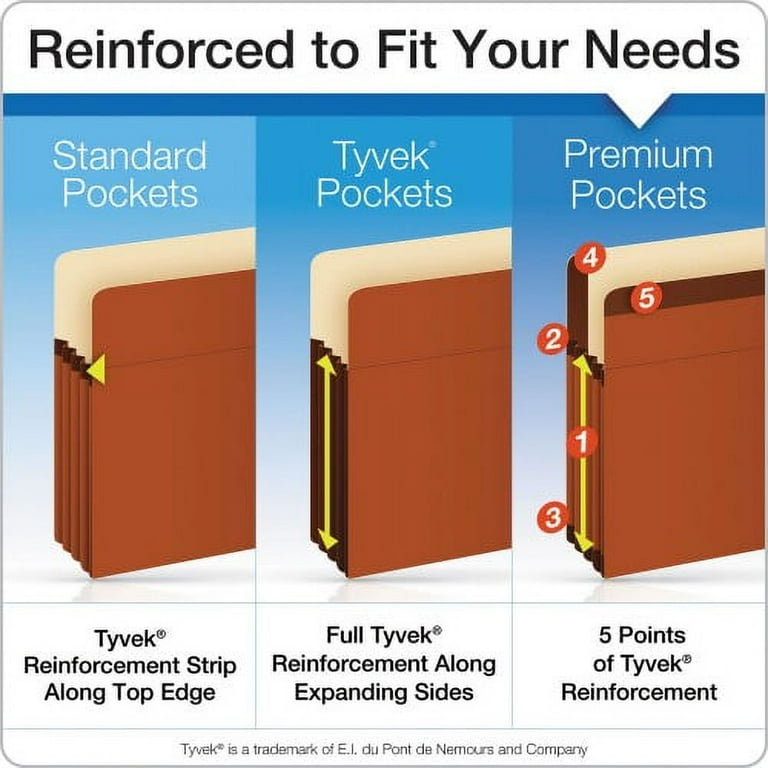Heavy-Duty End Tab File Pockets, 3.5 Heavy-Duty End Tab File Pockets, 3.5