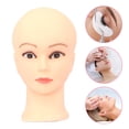 thumbnail image 6 of Ettsollp Professional Female Mannequin Head for Makeup Practice Bald Manikin Head with Good Display Effect for Makeup Training Eyelash Extensions And Wig Display, 6 of 7