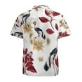 thumbnail image 3 of High Quality Hawaiian Shirts for Men Short Sleeve Aloha Beach Shirt Floral Summer Casual Button Down Shirts Blouses 5GQG78, 3 of 7