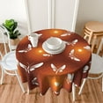 thumbnail image 2 of Butterfly Tablecloth Round Table Cloths 60 Inch Wrinkle Resistant Picnic Table Covers Washable Polyester for Holiday Kitchen, 2 of 6