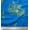 Medium Blue, variant on Soimoi Blue Cotton Duck Fabric Wheat & Clover Leaves Decor Fabric Printed Yard 42 Inch Wide