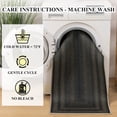 thumbnail image 4 of Ileading Boho Kitchen Rugs Sets 3 Piece with Runner Non Slip Kitchen Mats for Floor Washable Black, 4 of 12