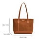 thumbnail image 3 of Bolso Mano Gamuza para Mujer Con Hombro Compras (marrón), 3 of 3