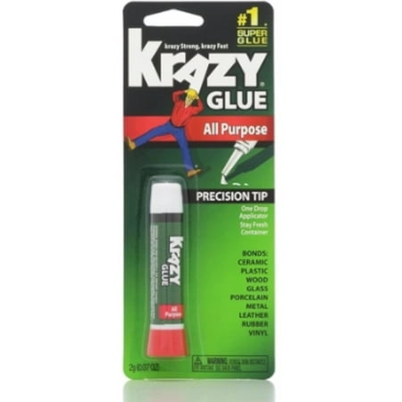 Krazy Glue All-Purpose Liquid Formula, Precision-Tip Applicator, .07oz (Pack of 4)
