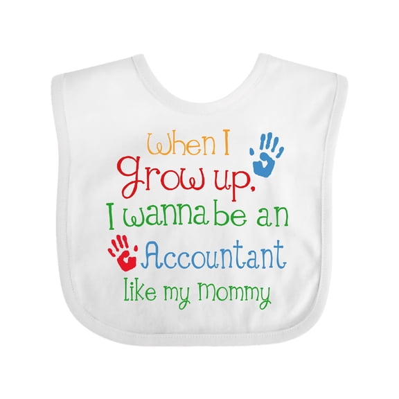 Inktastic Accountant Like Mommy Boys or Girls Baby Bib