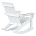 thumbnail image 6 of Costaelm Palms Outdoor HDPE Plastic Adirondack Rocking Chair (Set of 2), White, 6 of 7