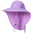 thumbnail image 2 of Men'S and Women'S Summer Quick Drying Outdoor Fishing Bucket Beach Visor Hat Neck Guard Big Head Girth Fisherman'S Hat Breathable Quick Drying Visor Sun Hat Sun Hat, 2 of 3
