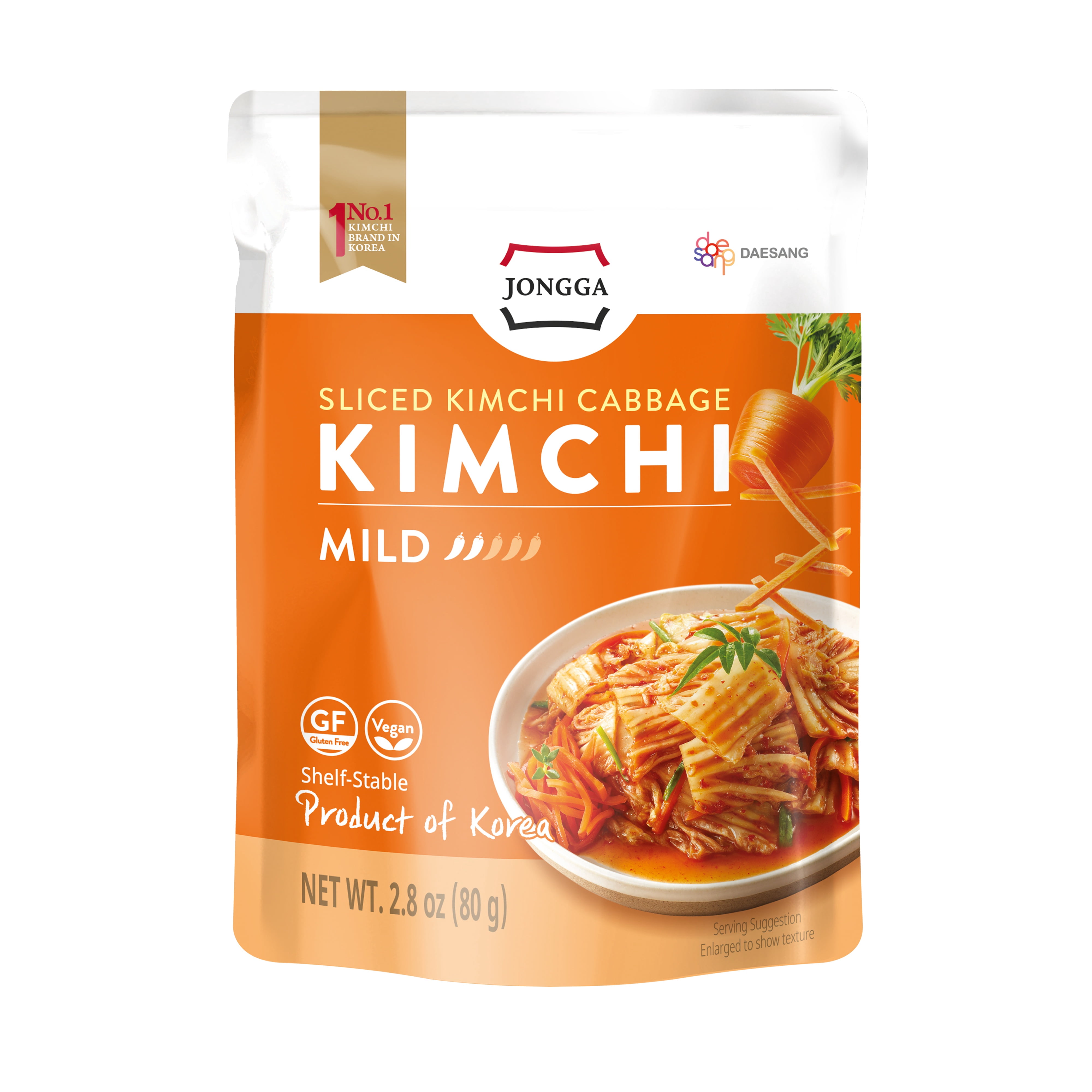 Jongga Shelf Stable Kimchi - Mild, 2.8 oz