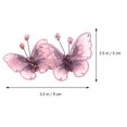 thumbnail image 4 of 1PC Pince à Cheveux de Printemps Broderie Strass Incrusté Barrette en Épingle à Cheveux pour Femme (Rose), 4 of 7