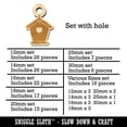 thumbnail image 2 of Birdhouse Silhouette with Heart Wood Mini Charms Shapes DIY Craft Jewelry - With Hole - 12mm (26pcs), 2 of 7