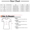 thumbnail image 3 of Camiseta de manga corta con volantes y cuello redondo con estampado informal a la moda para mujer Pompotops  hkajfhjk464276, 3 of 7