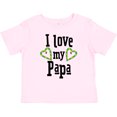 thumbnail image 3 of Inktastic I Love My Papa- Hearts Boys or Girls Baby T-Shirt, 3 of 5
