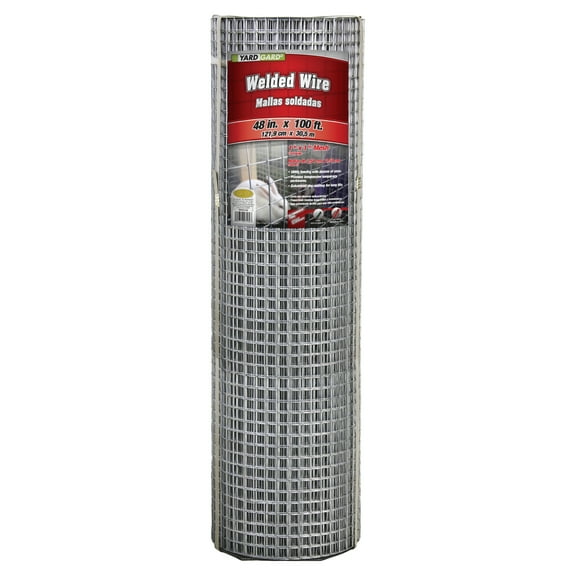 YARDGARD 48 inch by 100 foot 16 gauge 1 inch by 1 inch mesh galvanized welded wire