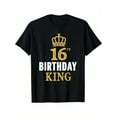 thumbnail image 2 of Happy 16th Birthday King 16 Years Old Party Ideas For Boys T-Shirt, 2 of 7