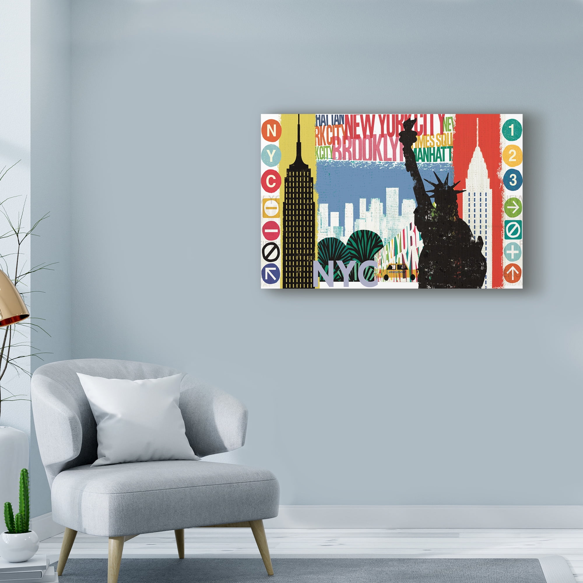Trademark Fine Art 'New York City Life I' Canvas Art by Michael Mullan