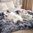 thumbnail image 2 of AUQ Sex Blanket,Couple-Sized Love Blanket Waterproof,Long-Haired PV Fleece & Sherpa Love Blanket,Gray,57×85in, 2 of 5