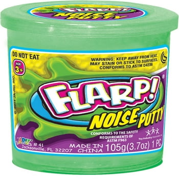 JA-RU Flarp Noise Putty (Colors will Vary) Novelty Impulse Gag Toy makes funny rude sounds.