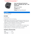 thumbnail image 2 of Front Lower Rearward Control Arm Bushing - Compatible with 1989 - 1994 Suzuki Swift 1990 1991 1992 1993, 2 of 2