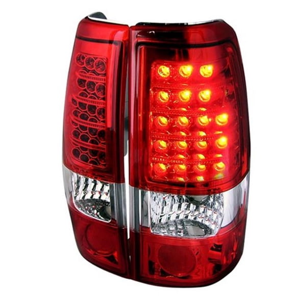 LED Tail Lights for 99 to 02 Chevrolet Silverado, Red - 9 x 14 x 18 in.