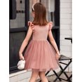 thumbnail image 4 of Arshiner Toddler Girls Summer Sundresses Crew Neck Tutu Gown Flower Girls Dresses for Party Wedding, 4 of 6