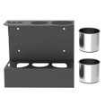 thumbnail image 1 of Wall Mount Grease Sprayer Holder Storage Rack Organizer with Removable Drip Cups, 1 of 11