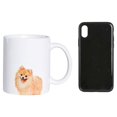 thumbnail image 4 of Pet Portrait White Ceramic Mug - I Love Pomeranians (Red), 4 of 4